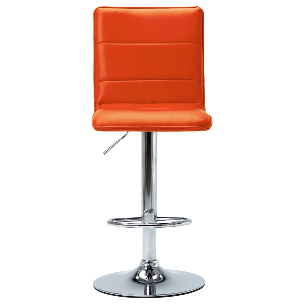 vidaXL Barstoel kunstleer oranje