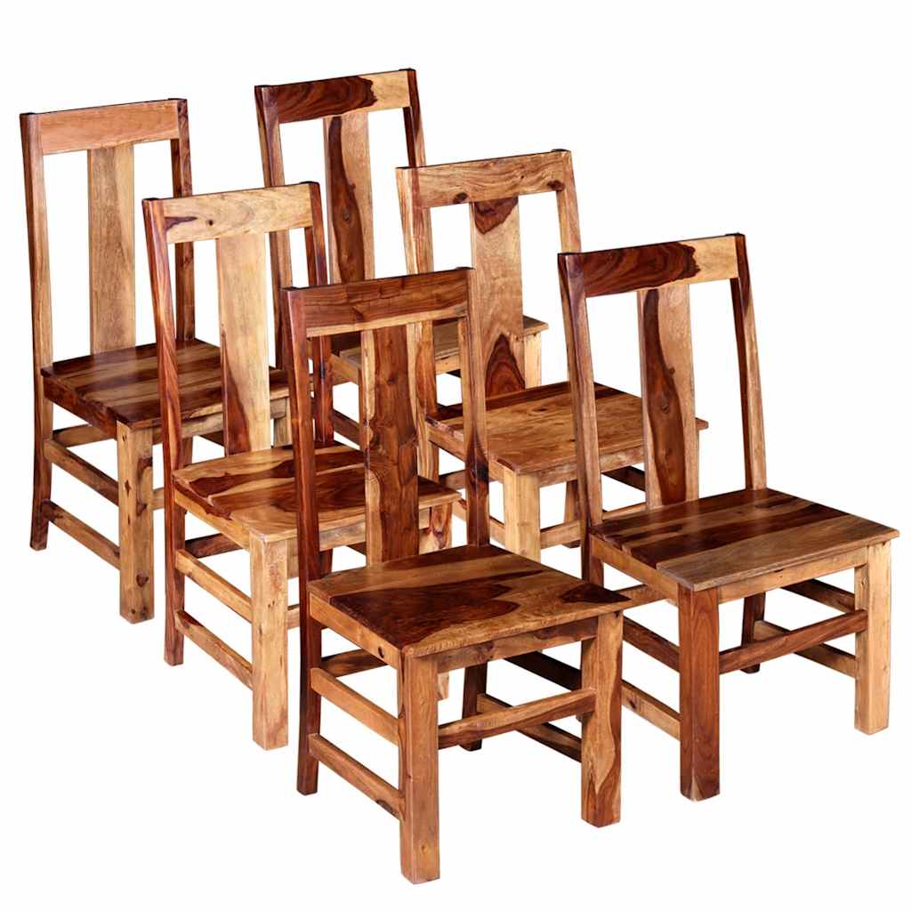 vidaXL Eetkamerstoelen 2 st massief acaciahout