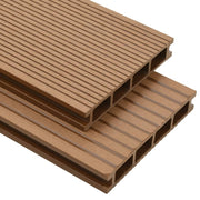 vidaXL Terrasplanken HKC met accessoires 15 m² 4 m bruin