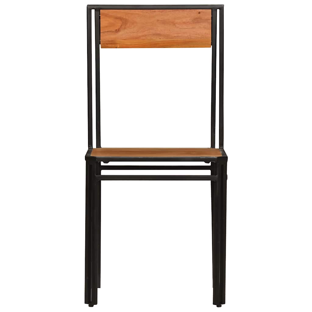 vidaXL Eetkamerstoelen 4 st massief acaciahout