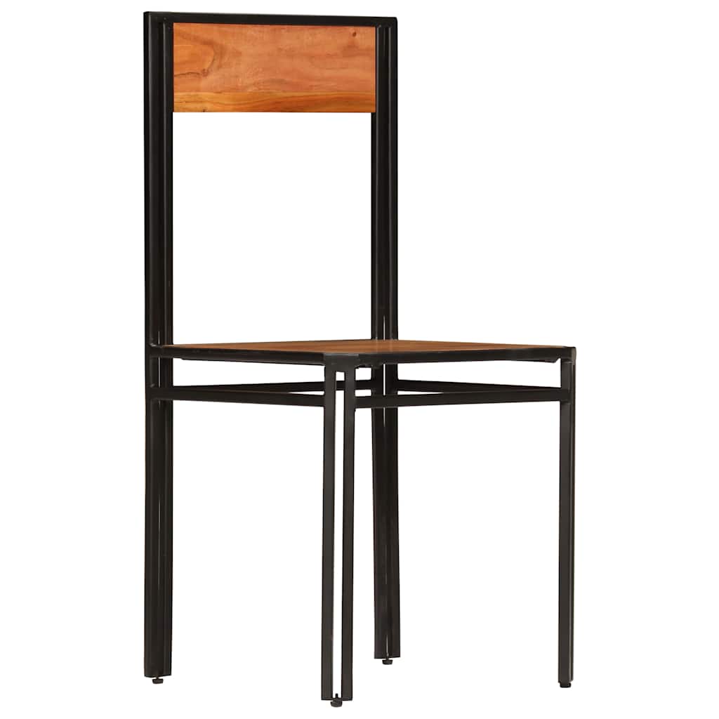 vidaXL Eetkamerstoelen 4 st massief acaciahout
