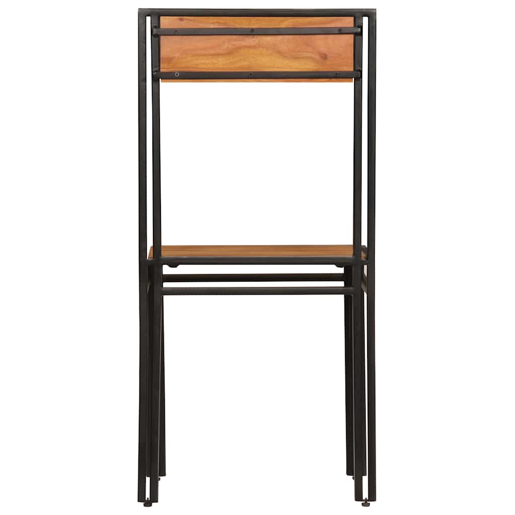 vidaXL Eetkamerstoelen 4 st massief acaciahout