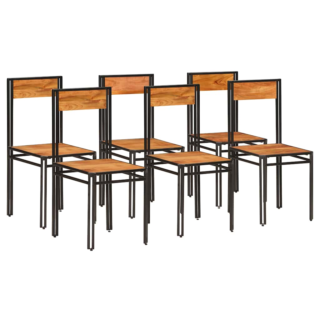 vidaXL Eetkamerstoelen 4 st massief acaciahout