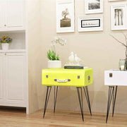 vidaXL Nachtkastjes 2 st 49,5x36x60 cm geel