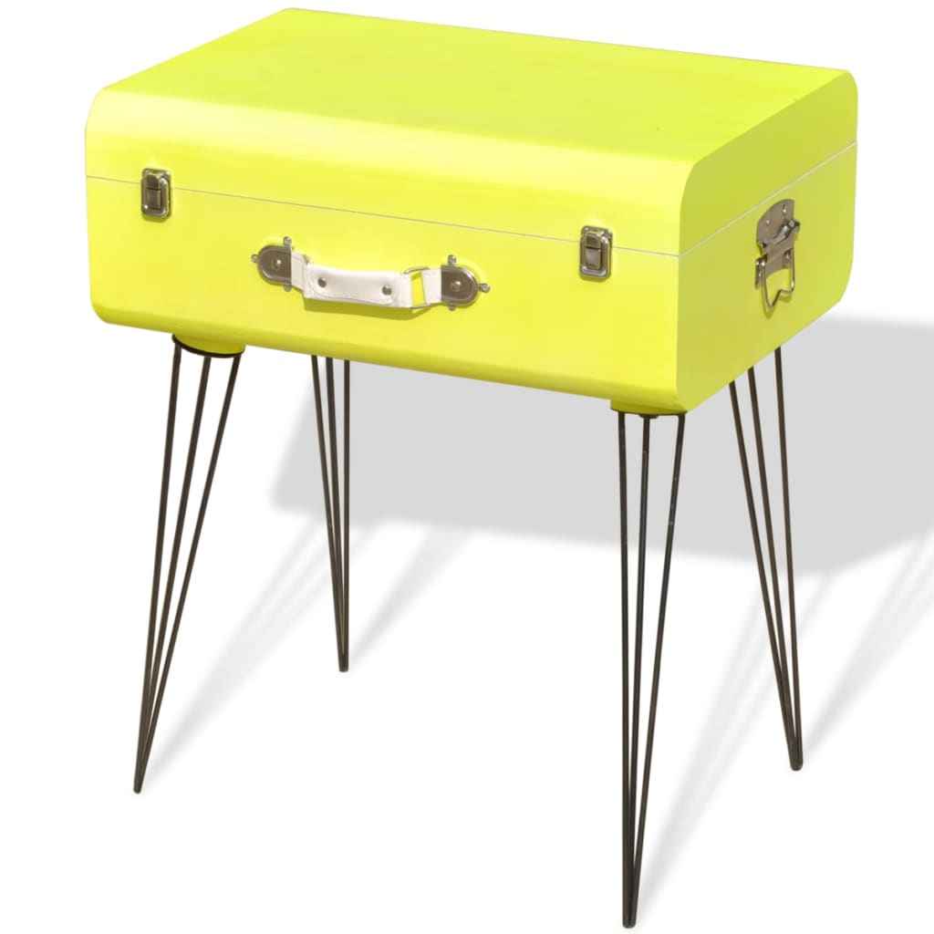 vidaXL Nachtkastjes 2 st 49,5x36x60 cm geel