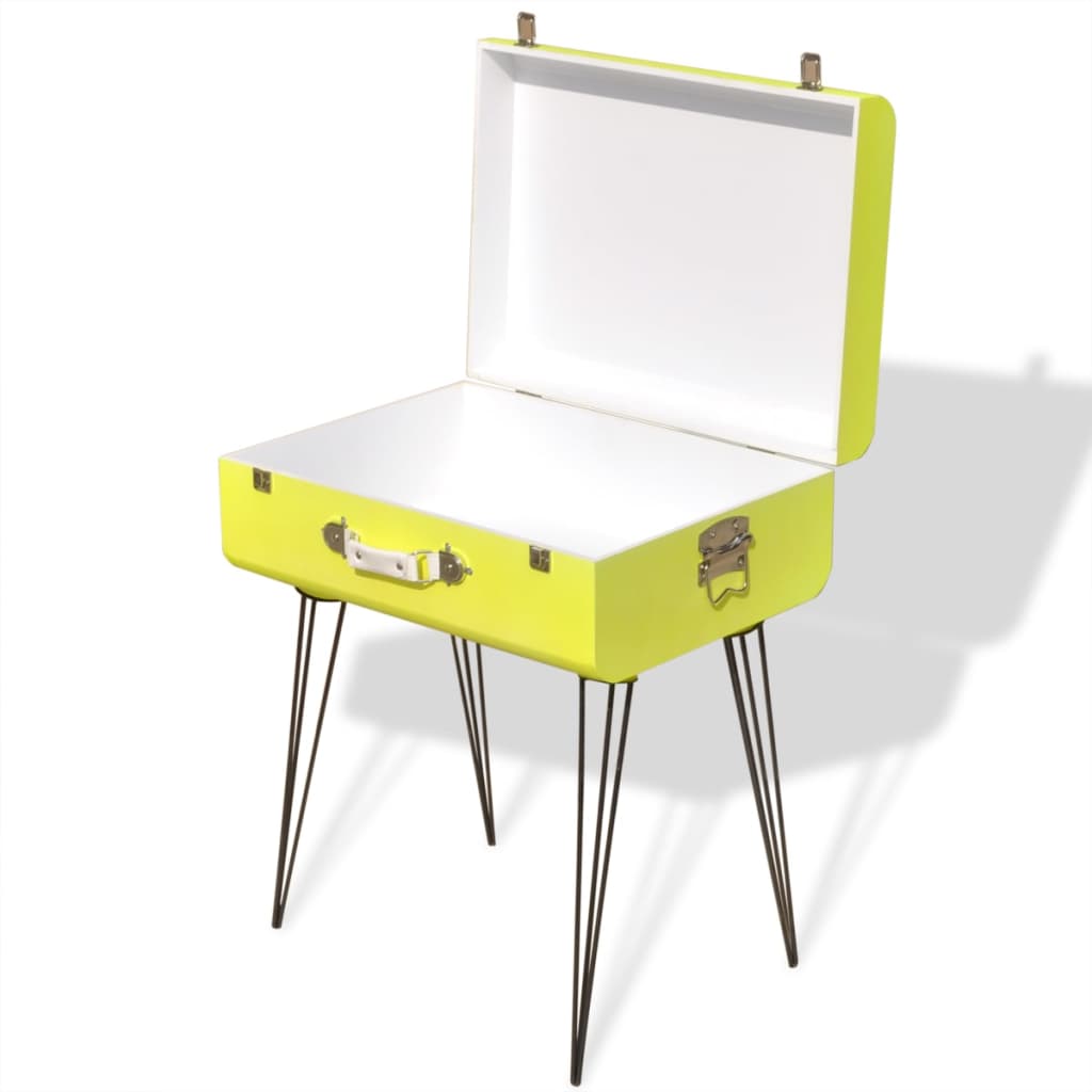 vidaXL Nachtkastjes 2 st 49,5x36x60 cm geel