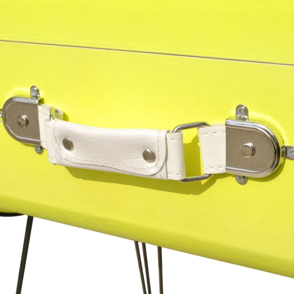 vidaXL Nachtkastjes 2 st 49,5x36x60 cm geel