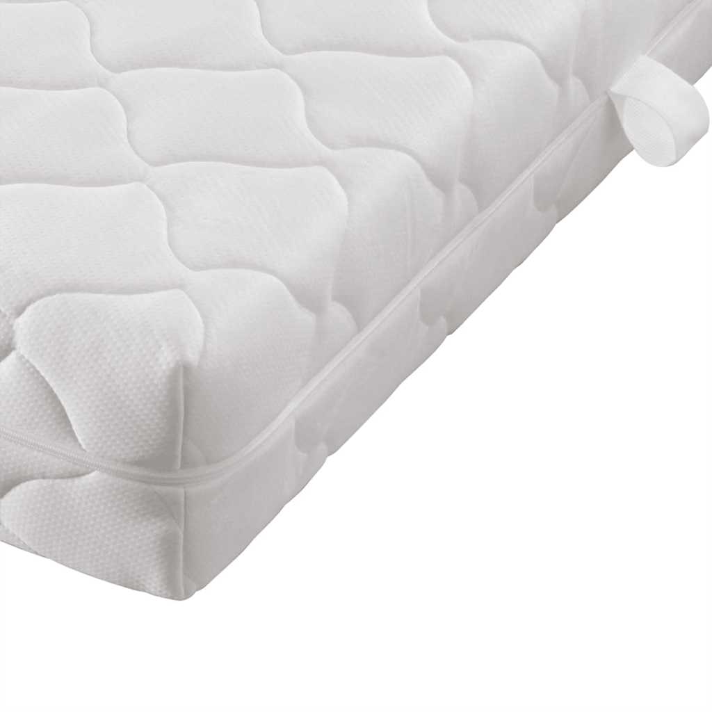 vidaXL Bed met matras stof bruin 180x200 cm