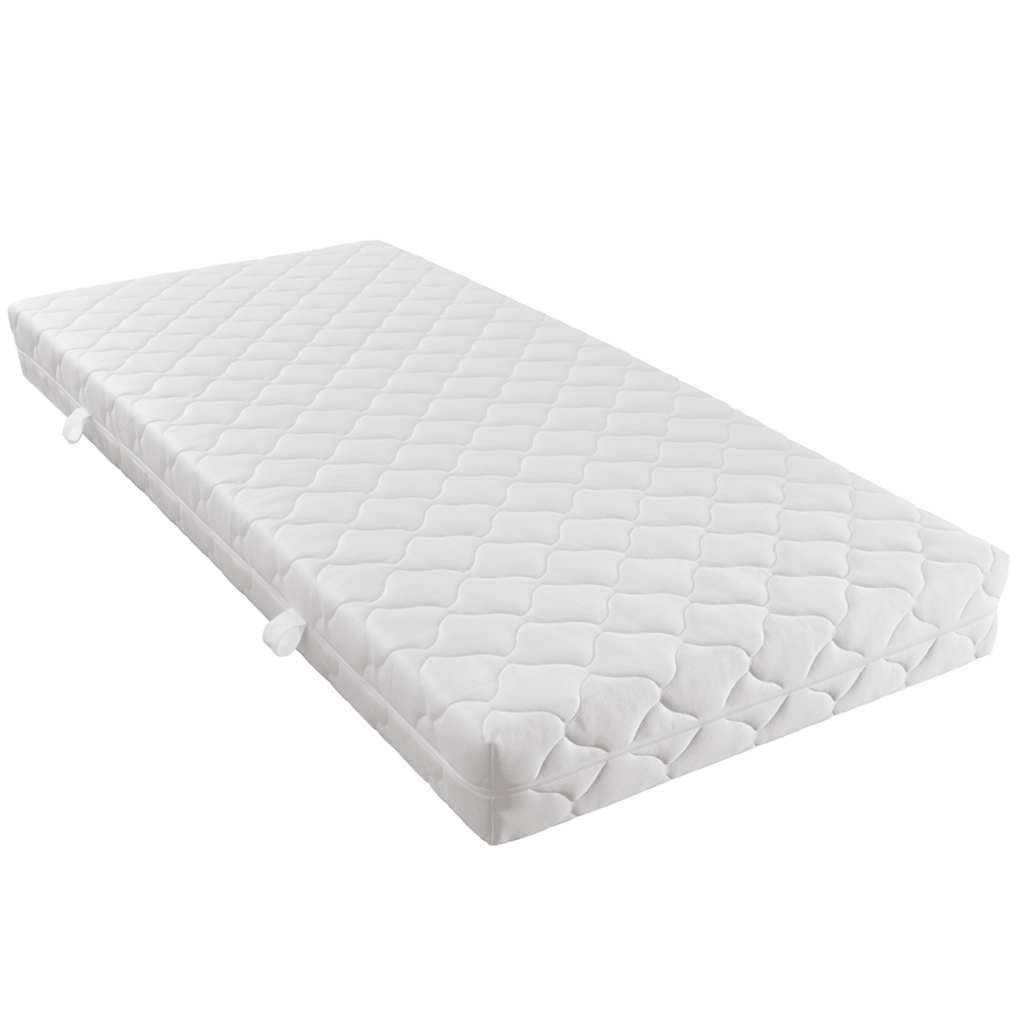 vidaXL Bed met matras stof bruin 180x200 cm
