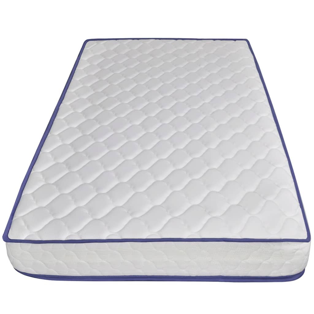 vidaXL Bed met traagschuim matras fluweel zwart 180x200 cm