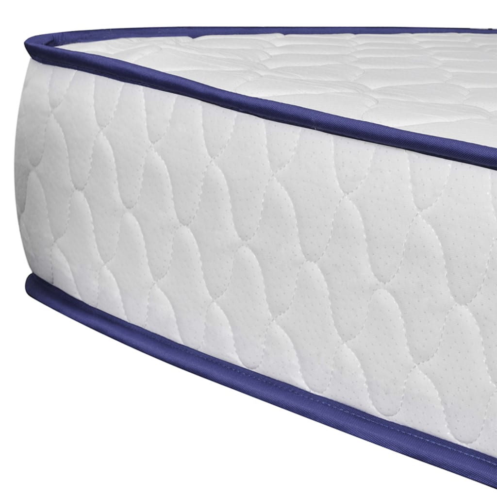 vidaXL Bed met traagschuim matras fluweel zwart 180x200 cm