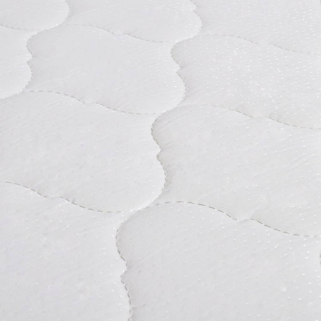 vidaXL Bed met traagschuim matras fluweel zwart 180x200 cm