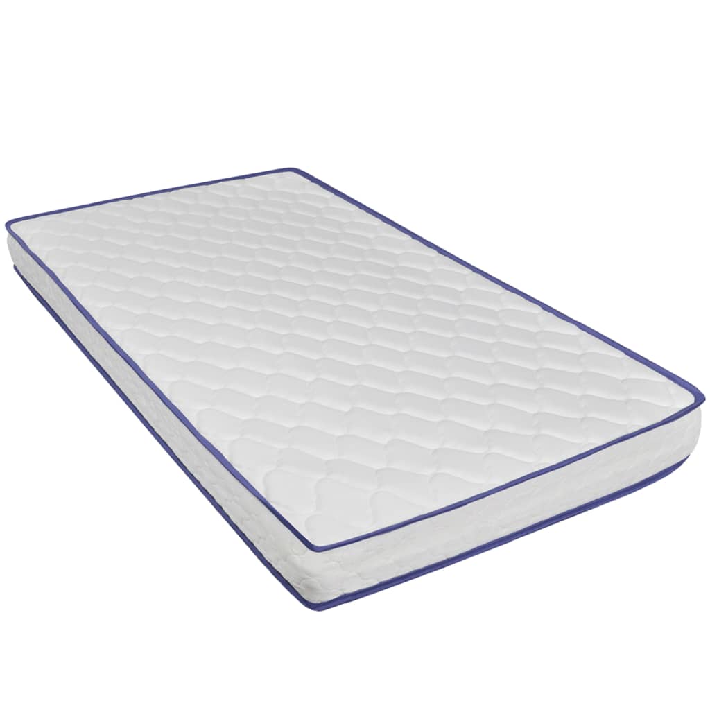vidaXL Bed met traagschuim matras fluweel zwart 180x200 cm