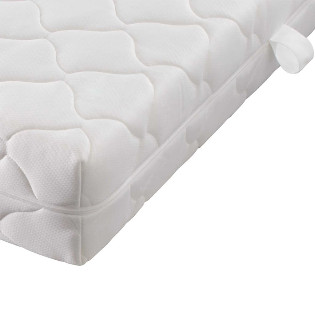vidaXL Bed met matras fluweel zwart 180x200 cm