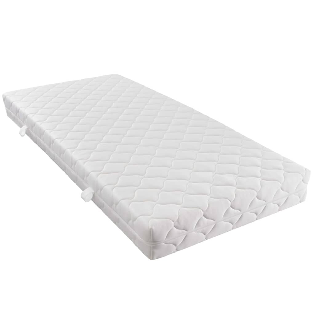 vidaXL Bed met matras fluweel zwart 180x200 cm