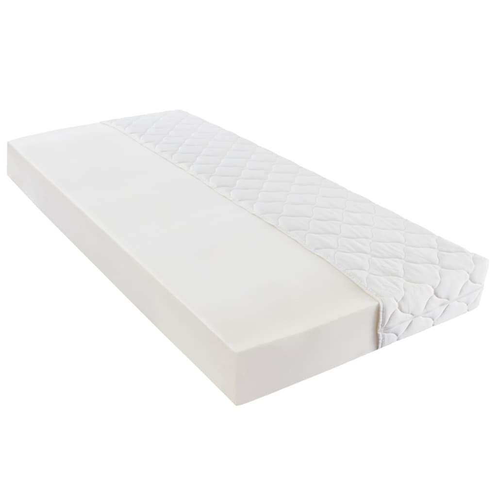 vidaXL Bed met matras fluweel zwart 180x200 cm