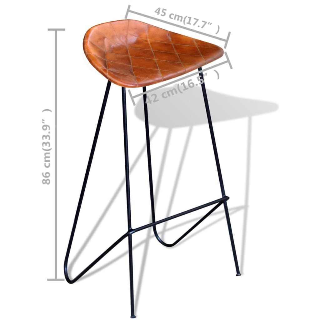 vidaXL 5-piece Bar Set Solid Reclaimed Wood and Real Leather