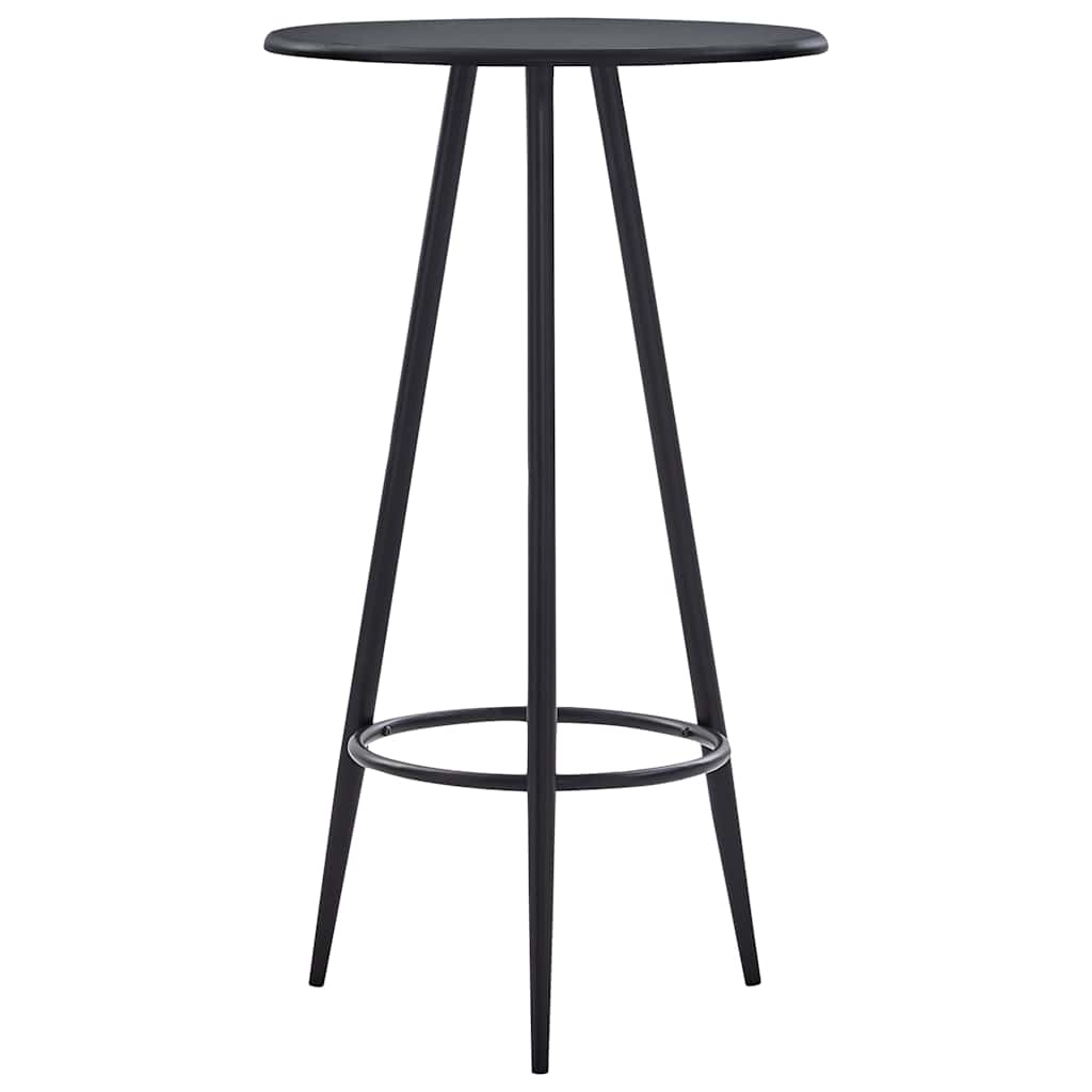 vidaXL 5-delige Barset kunststof zwart