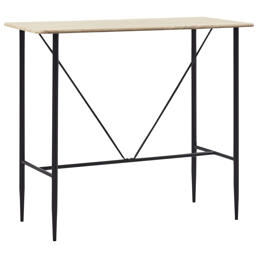 vidaXL 5-delige Barset kunststof zwart - Aashly
