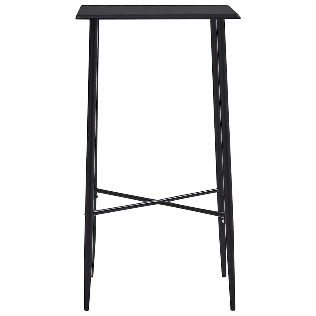 vidaXL 3-delige Barset kunststof zwart