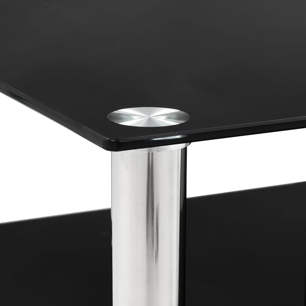 vidaXL Tv-meubel 150x40x40 cm gehard glas zwart