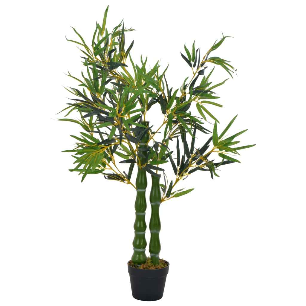 vidaXL Kunstplant met pot bamboe 110 cm groen