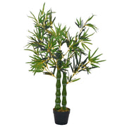 vidaXL Kunstplant met pot bamboe 110 cm groen
