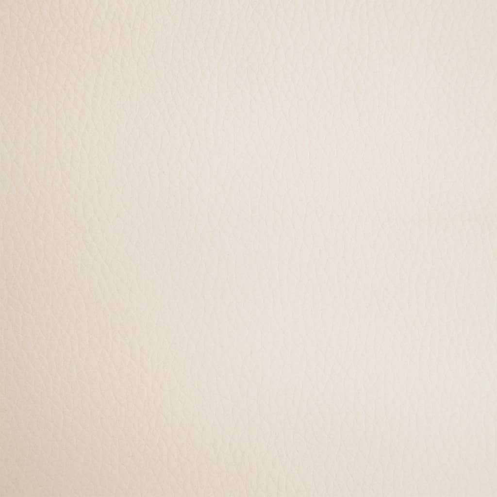 vidaXL Eetkamerstoelen 2 st kunstleer crème