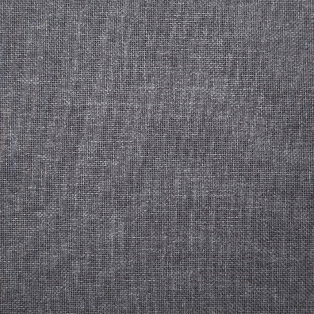 vidaXL Eetkamerstoelen 2 st stof lichtgrijs