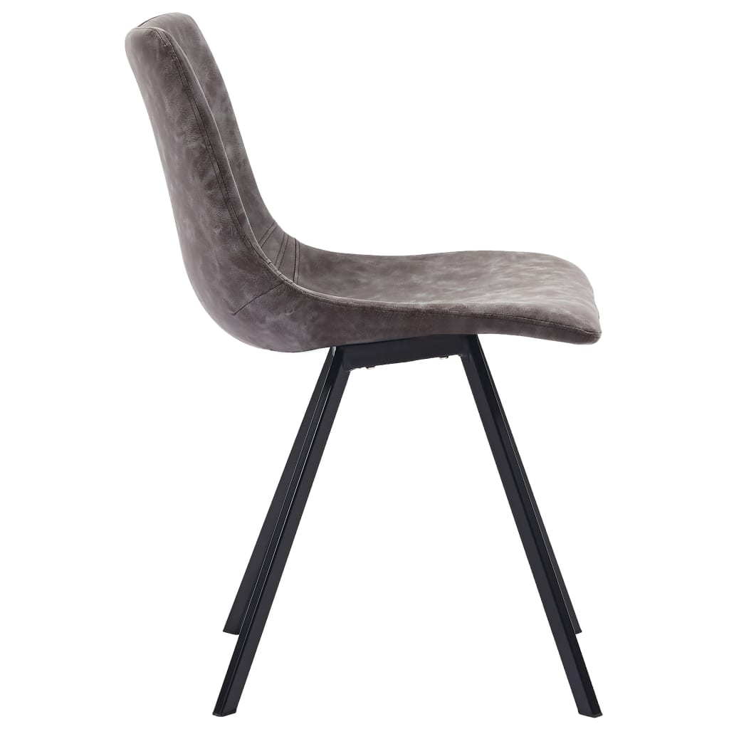 vidaXL Eetkamerstoelen 2 st kunstleer bruin