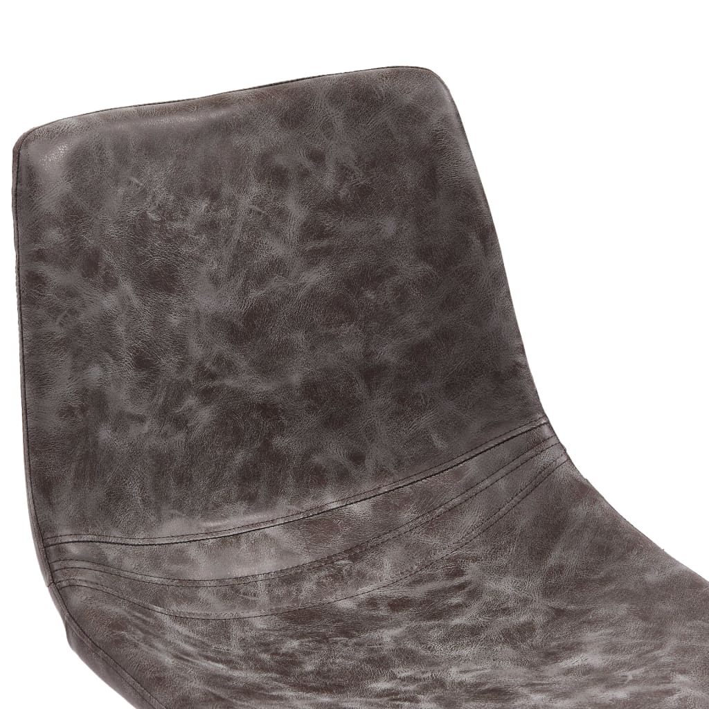 vidaXL Eetkamerstoelen 2 st kunstleer bruin