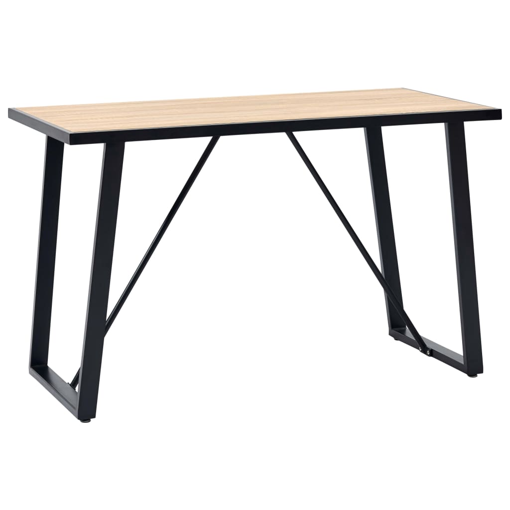 vidaXL Dining Table 200x100x75 cm MDF Oak-colored
