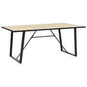 vidaXL Dining Table 200x100x75 cm MDF Oak-colored