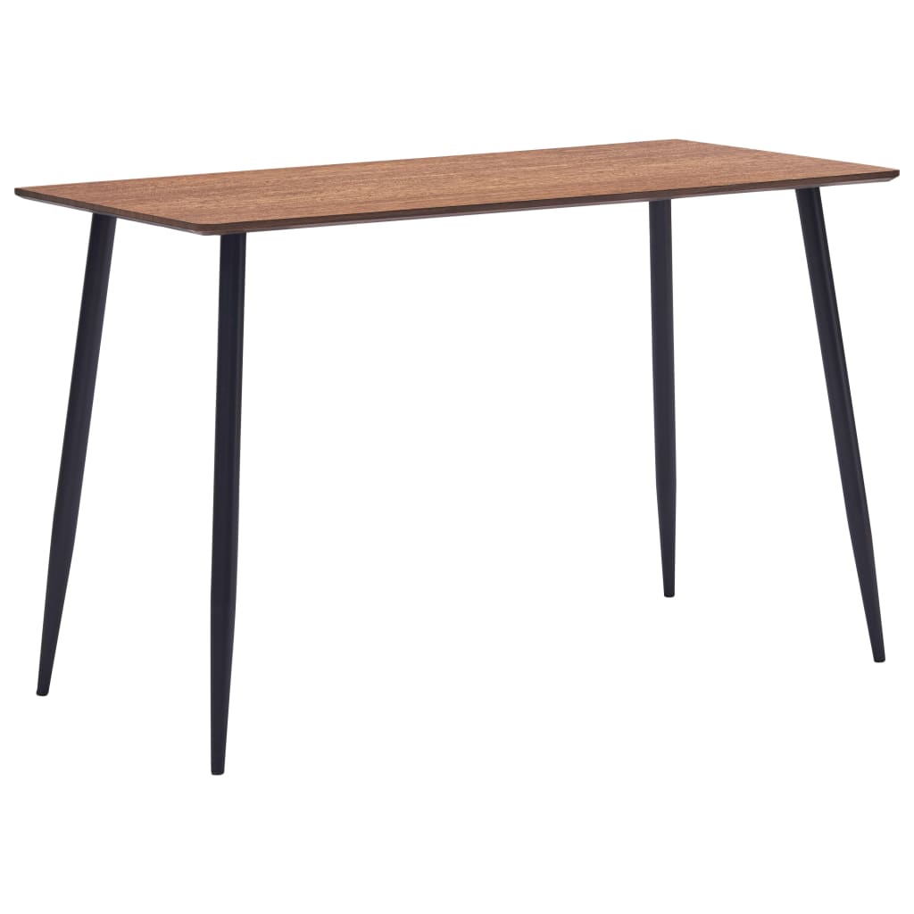 vidaXL Eettafel 120x60x75 cm MDF grijs