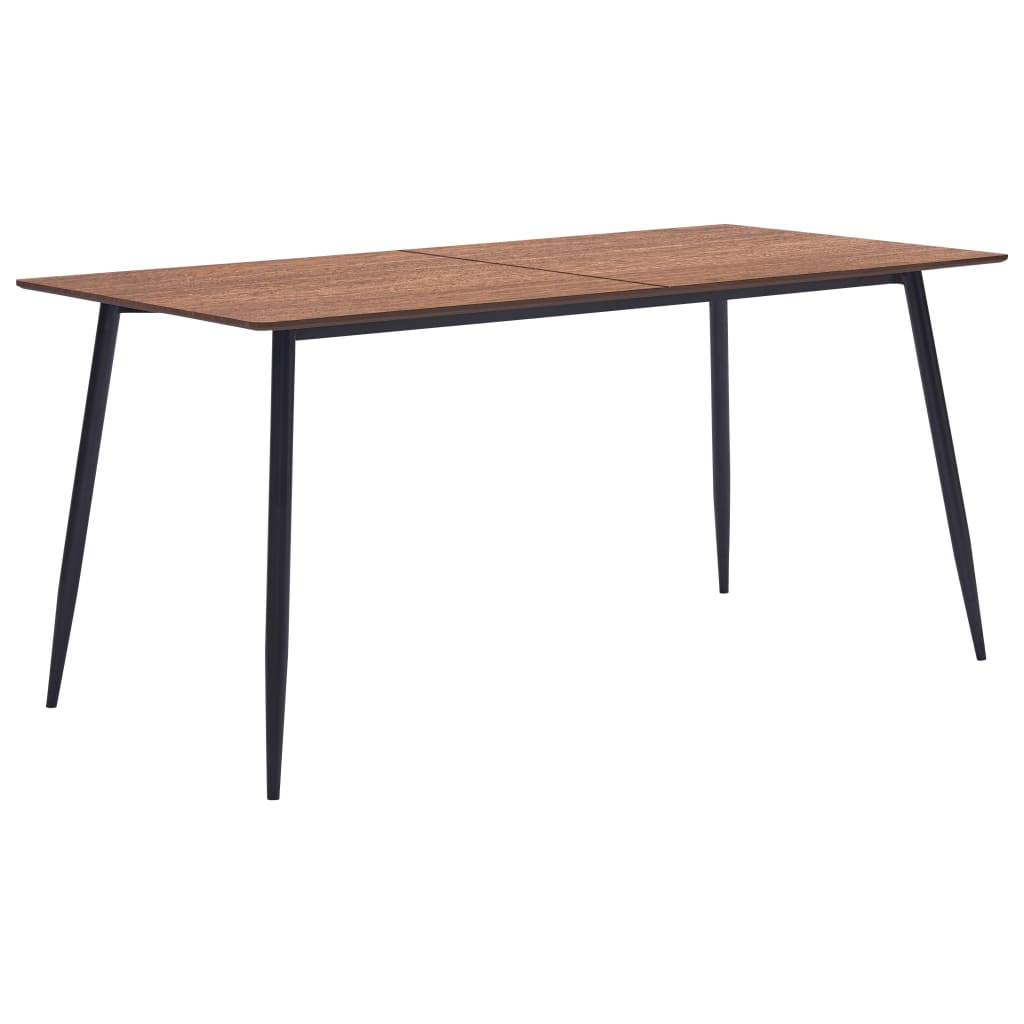 vidaXL Eettafel 120x60x75 cm MDF grijs
