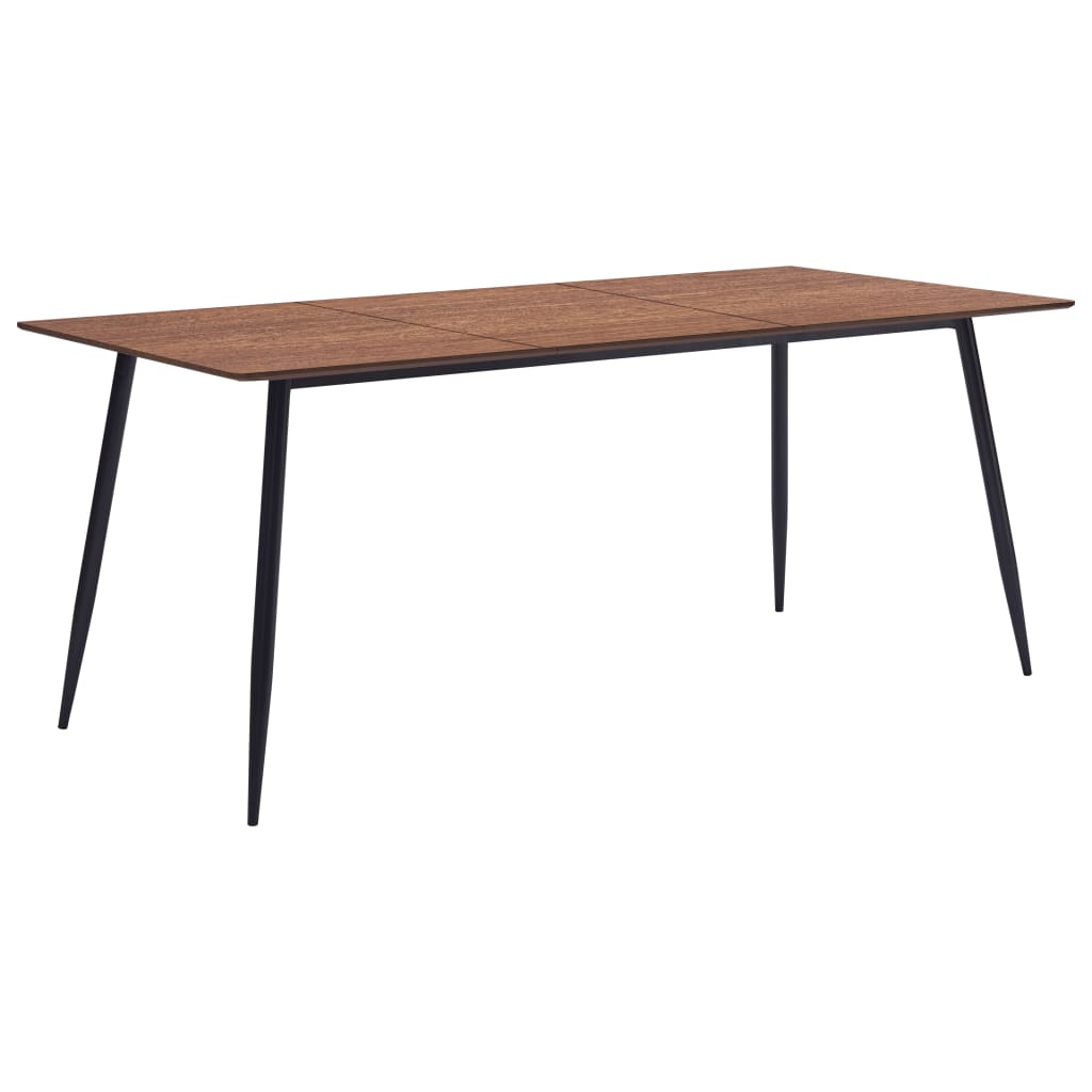 vidaXL Eettafel 120x60x75 cm MDF grijs
