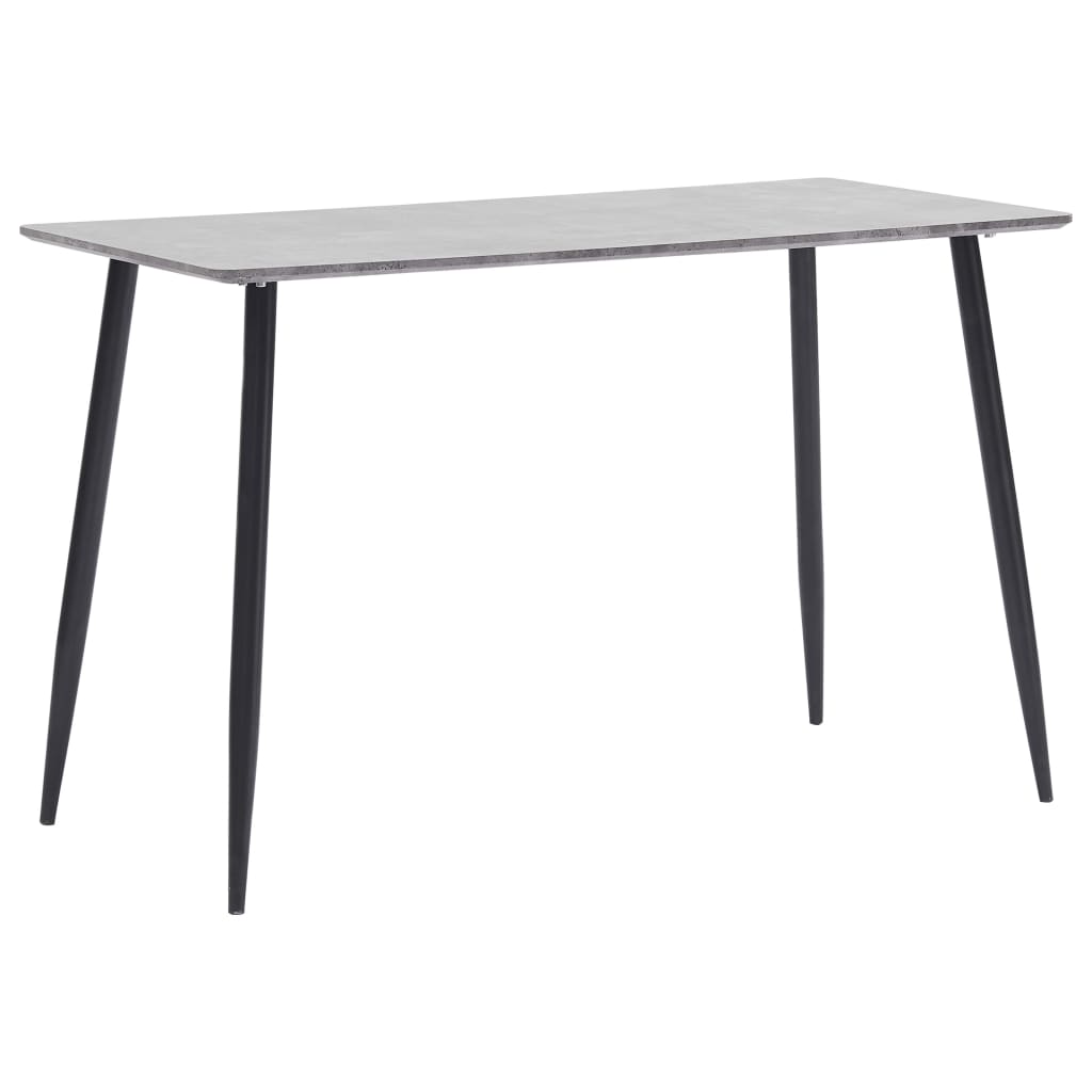 vidaXL Eettafel 120x60x75 cm MDF grijs