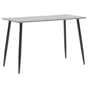 vidaXL Eettafel 120x60x75 cm MDF grijs