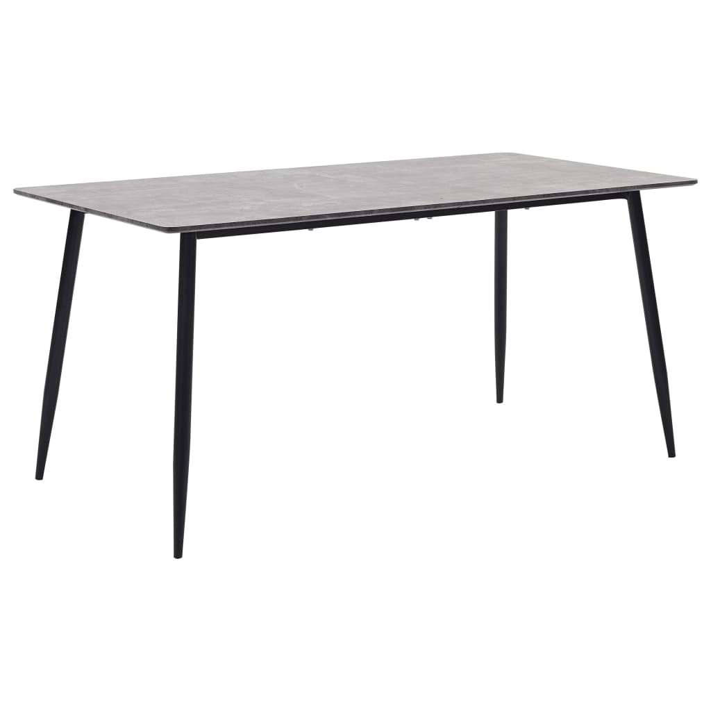 vidaXL Eettafel 120x60x75 cm MDF grijs