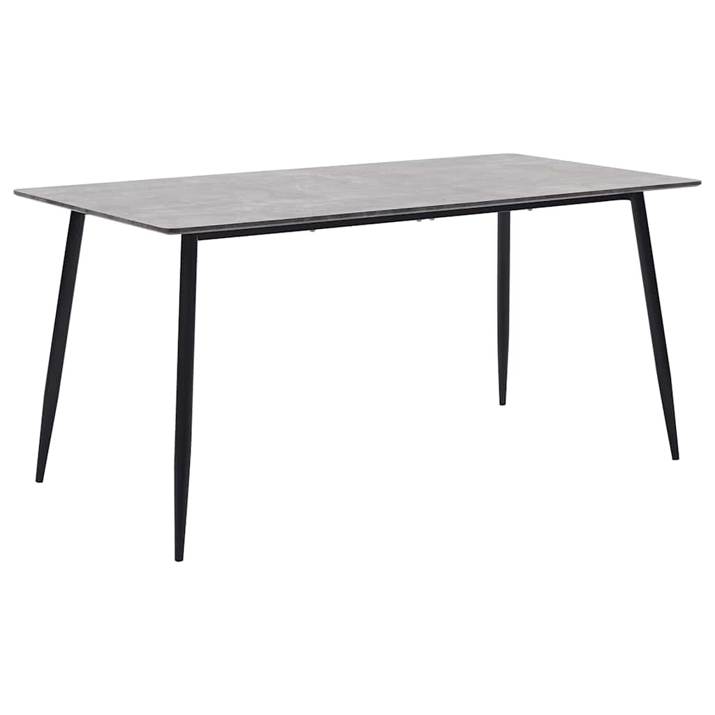 vidaXL Eettafel 120x60x75 cm MDF grijs