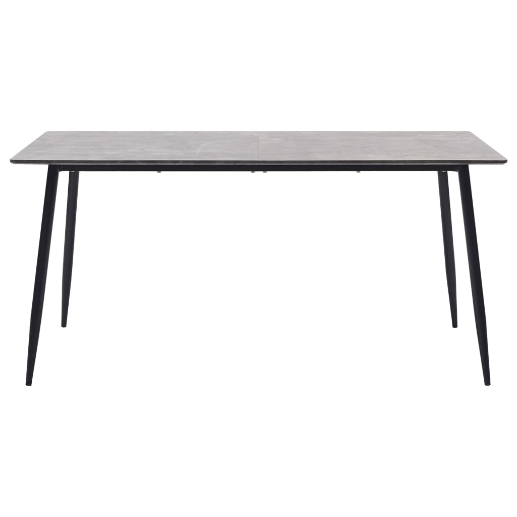 vidaXL Eettafel 120x60x75 cm MDF grijs