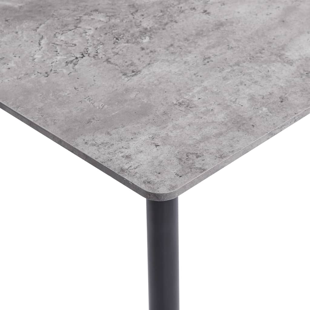 vidaXL Eettafel 120x60x75 cm MDF grijs
