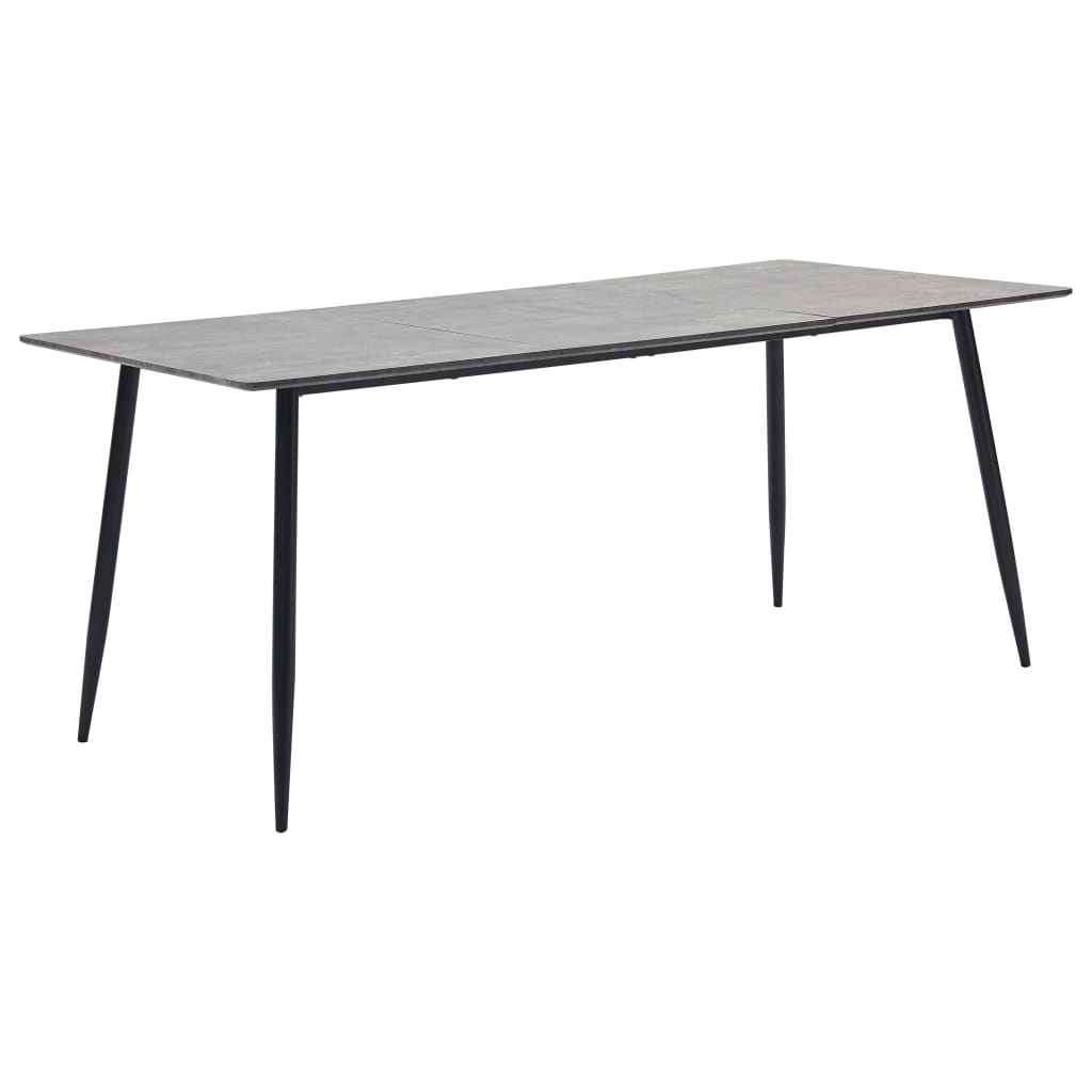 vidaXL Eettafel 120x60x75 cm MDF grijs