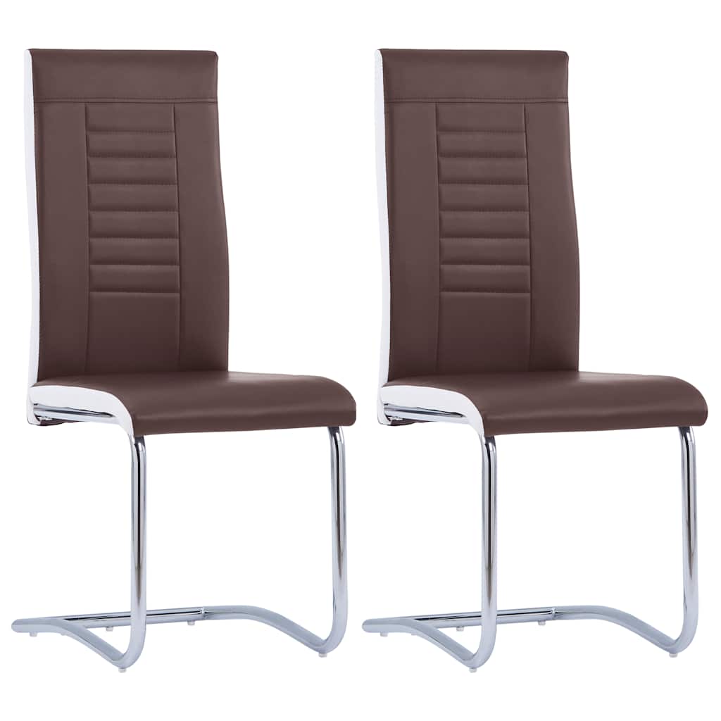 vidaXL Eetkamerstoelen 4 st kunstleer grijs