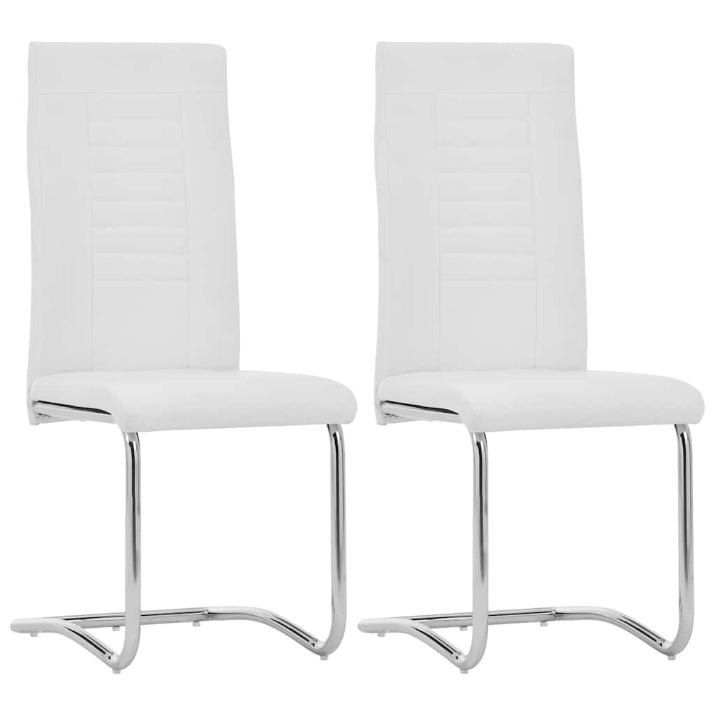 vidaXL Eetkamerstoelen 4 st kunstleer grijs
