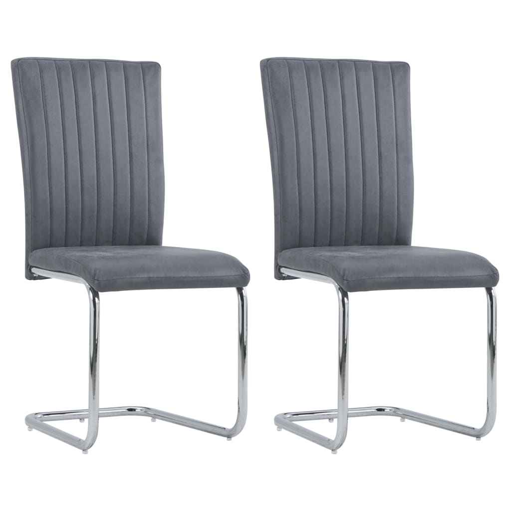 vidaXL Eetkamerstoelen 2 st kunstleer bruin