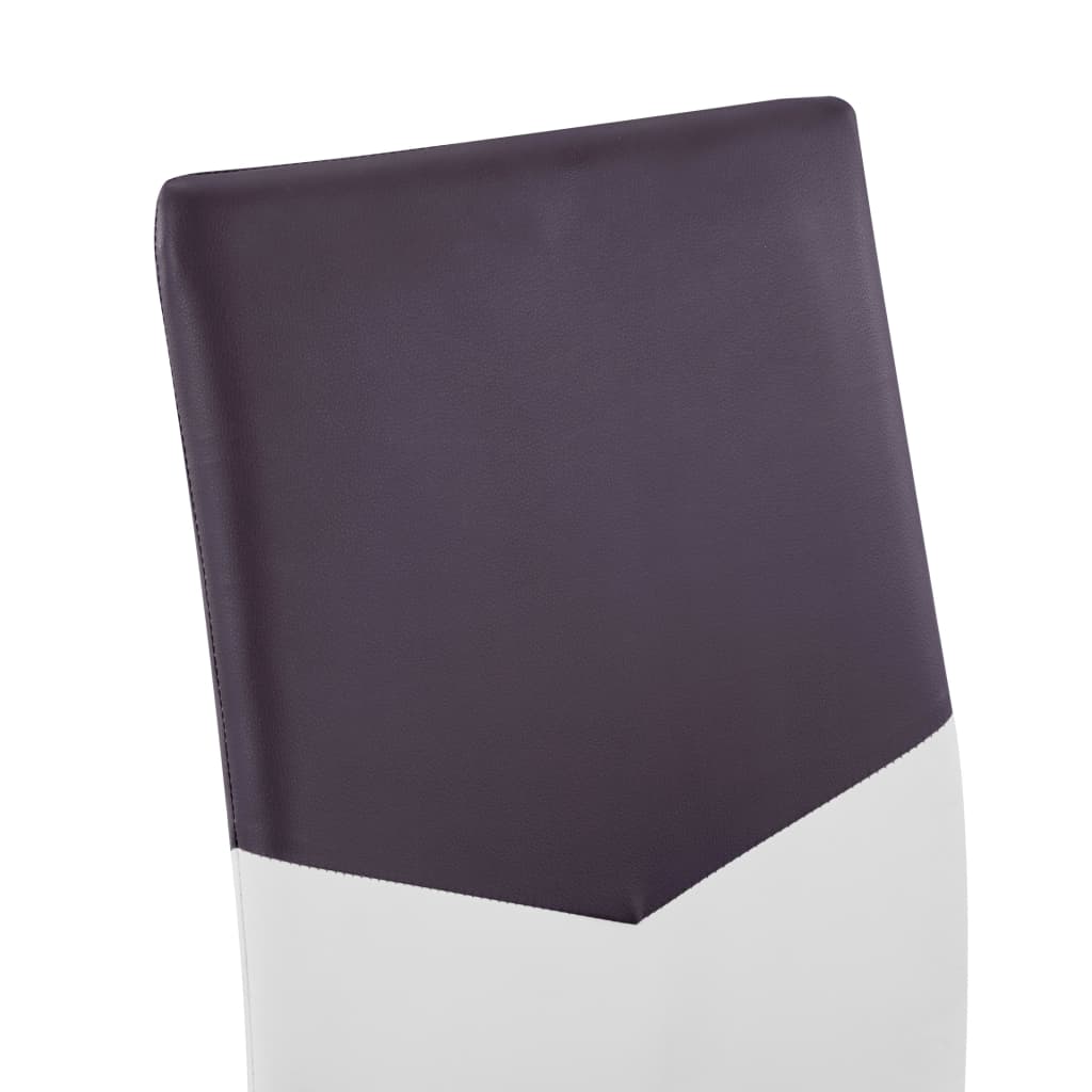 vidaXL Eetkamerstoelen 2 st kunstleer bruin