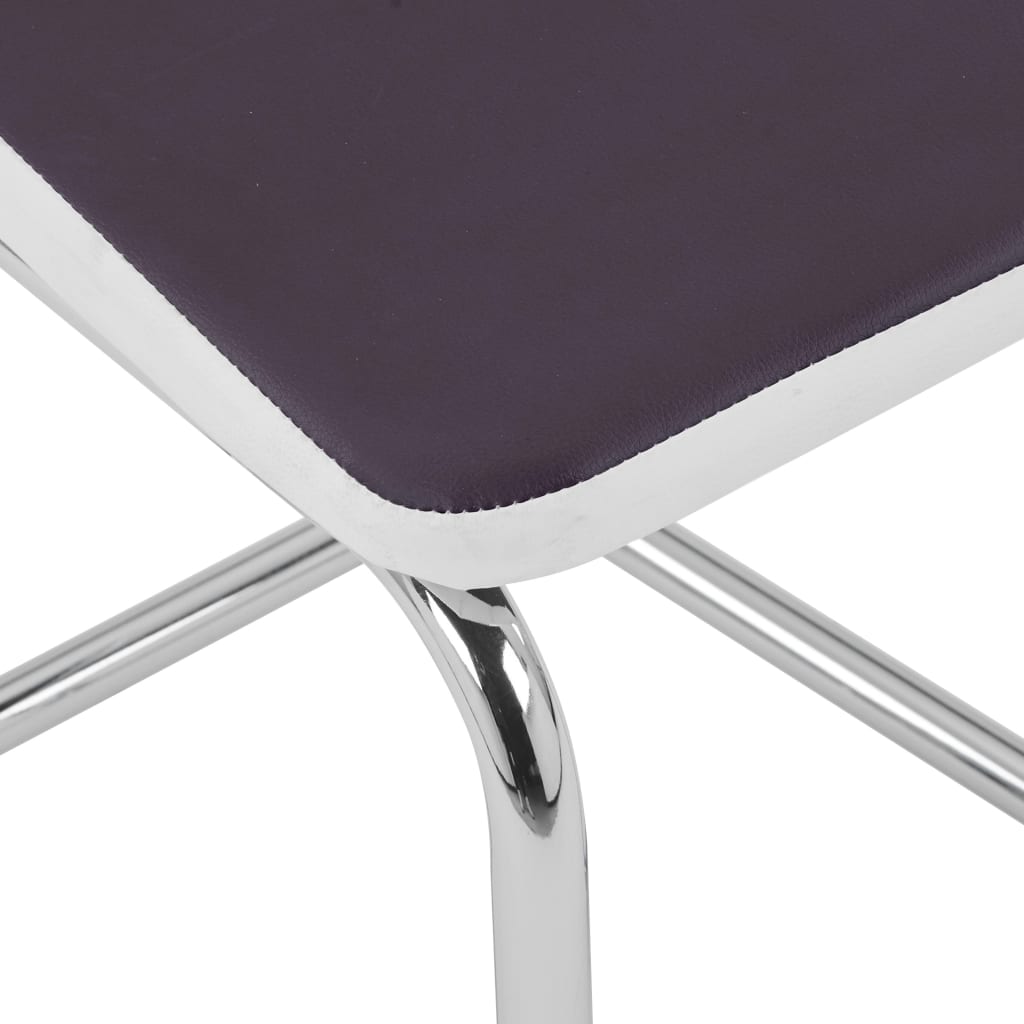 vidaXL Eetkamerstoelen 2 st kunstleer bruin