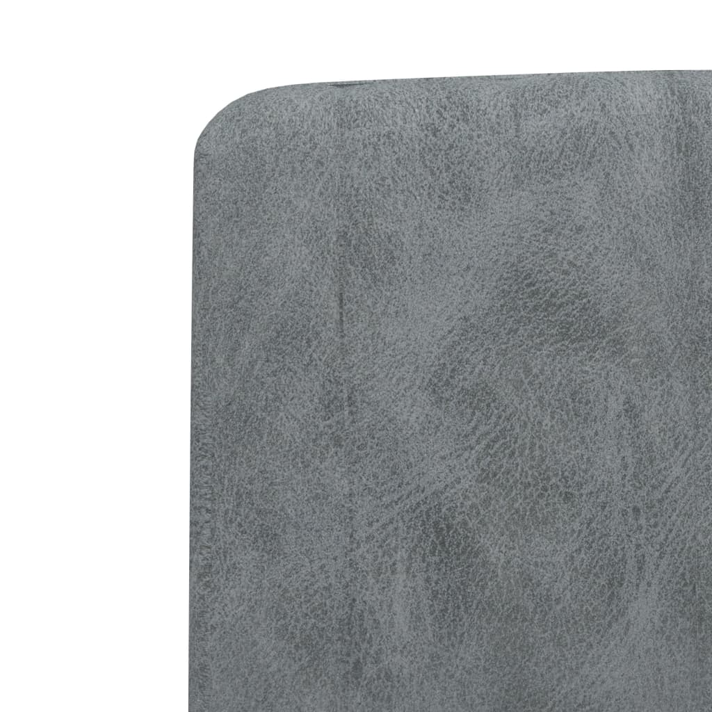 vidaXL Eetkamerstoelen 2 st kunstleer grijs
