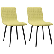 vidaXL Eetkamerstoelen 2 st stof groen